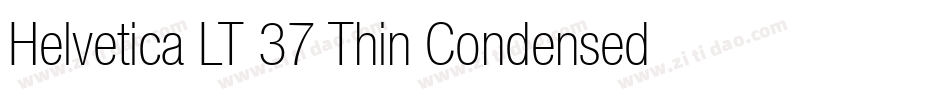 Helvetica LT 37 Thin Condensed字体转换
